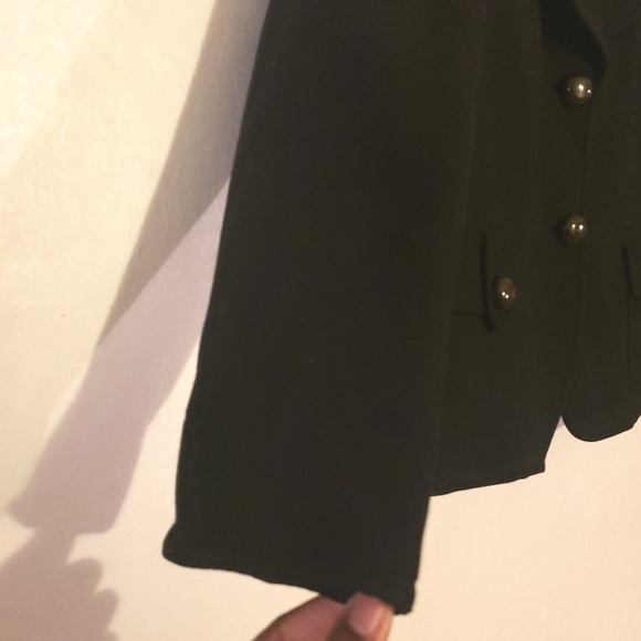 FLASH SALE 🔥 Talbots 100% Wool Black Blazer Jacket Sz 6 Petite - Picture 4 of 12